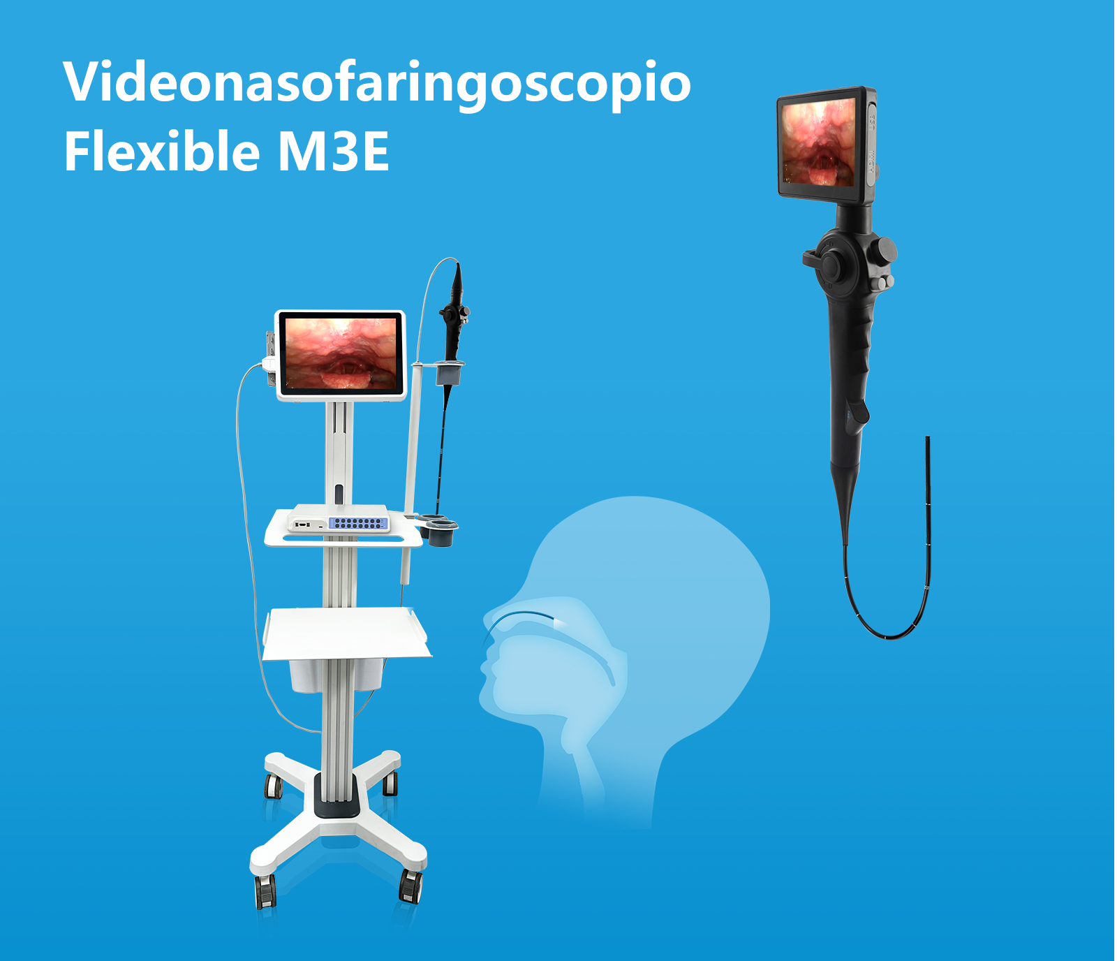 Videonasofaringoscopio Flexible M3E