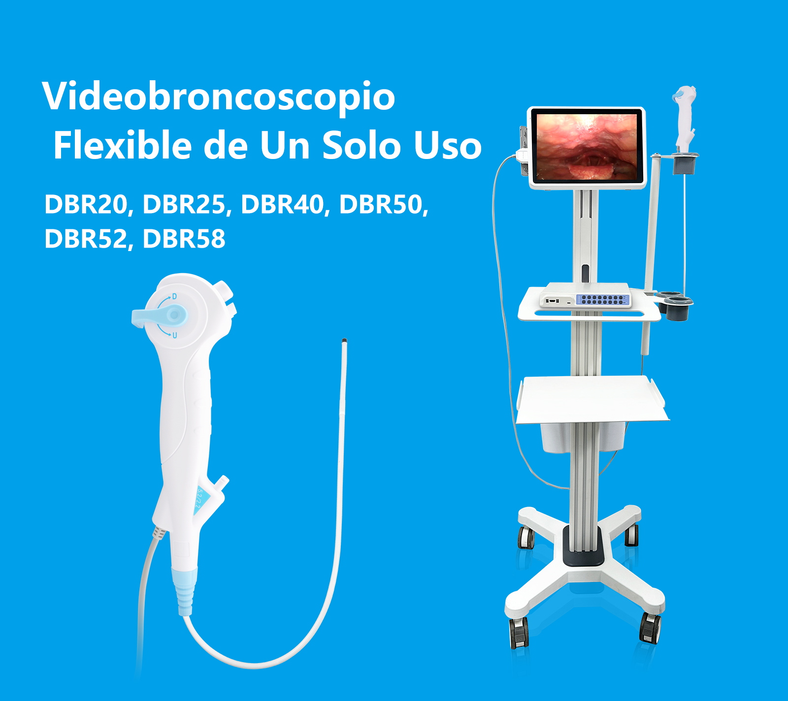Videobroncoscopio Flexible de Un Solo Uso DBR